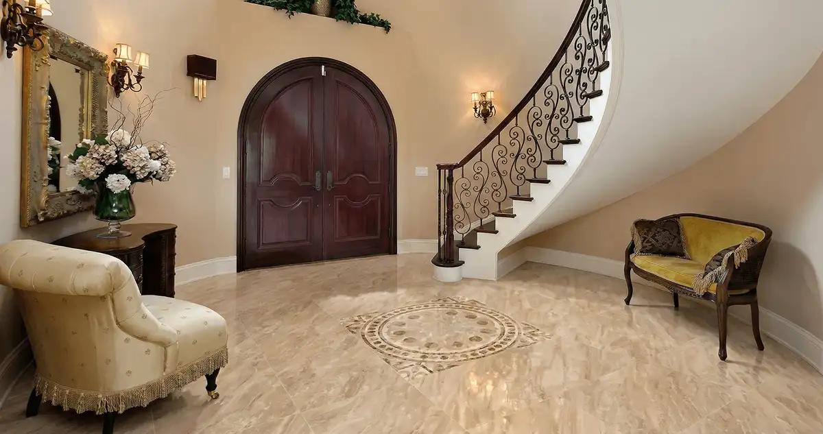 Entrance hall with professionally installed ceramic tile flooring in Springfield MO